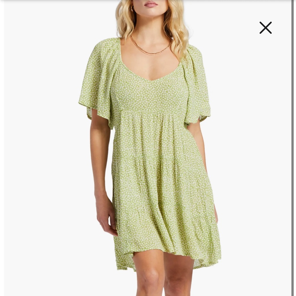 Billabong Take A Chance Floral Mini Dress